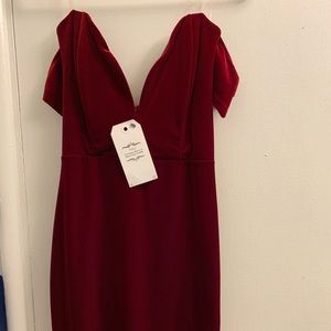 VICI velvet red dress NWT
